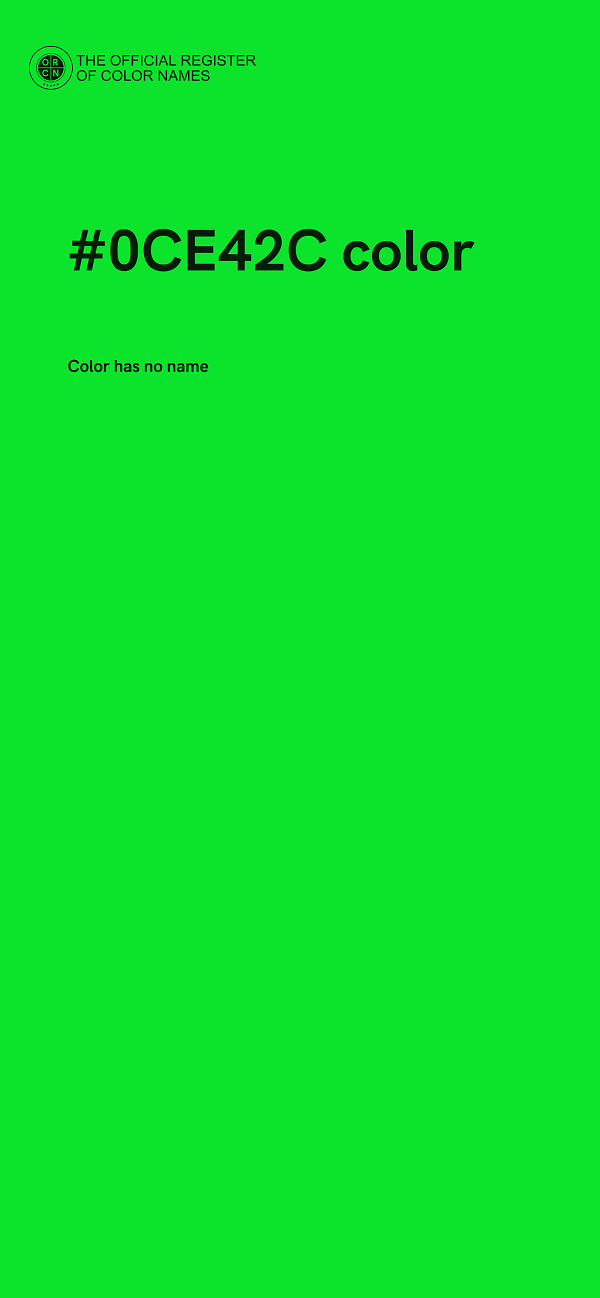 #0CE42C color image