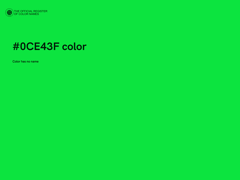 #0CE43F color image