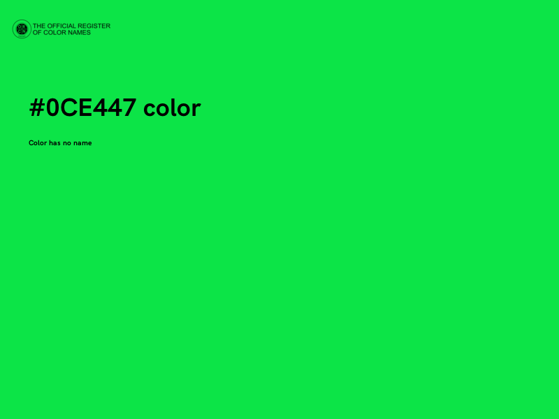 #0CE447 color image