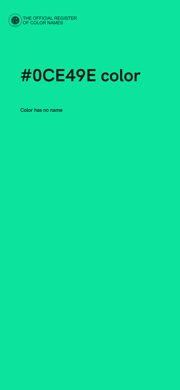#0CE49E color image