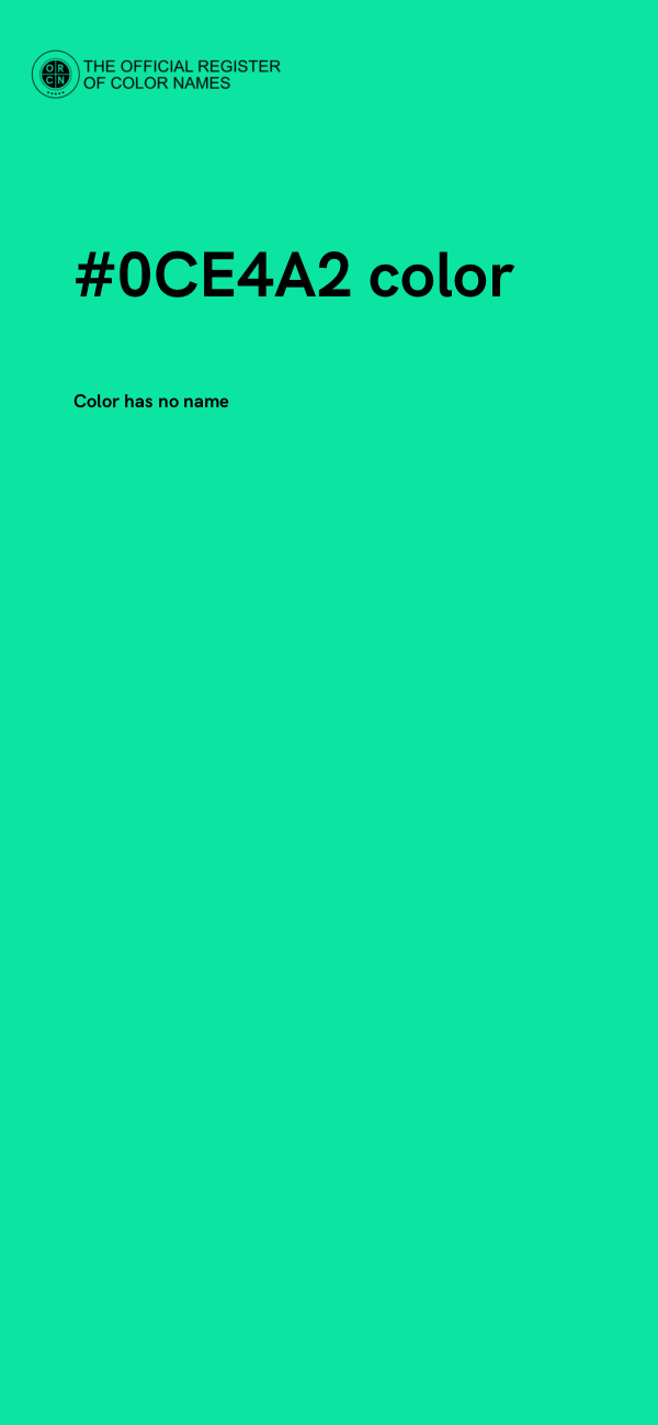 #0CE4A2 color image