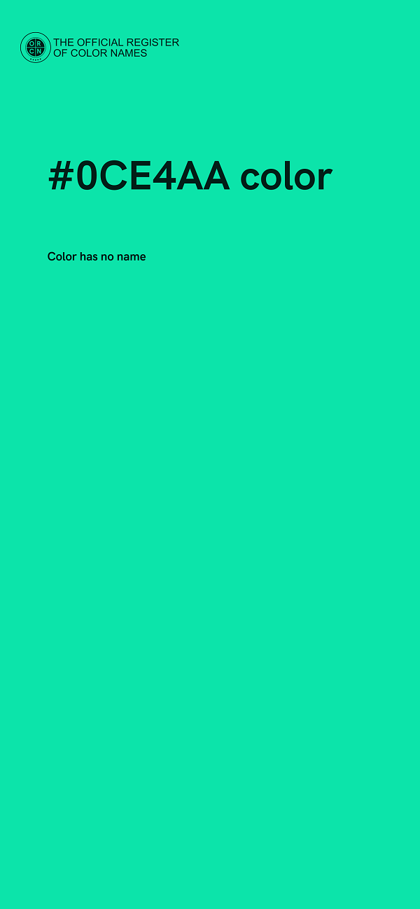 #0CE4AA color image
