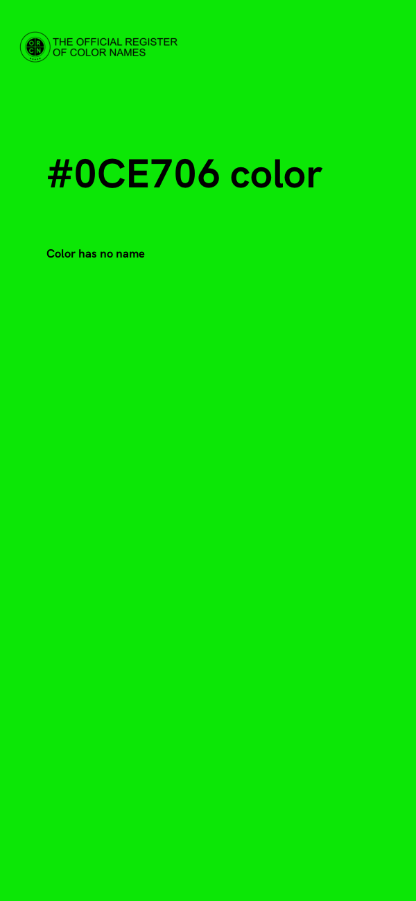 #0CE706 color image