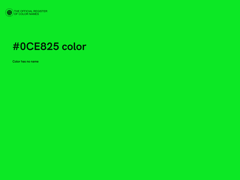 #0CE825 color image