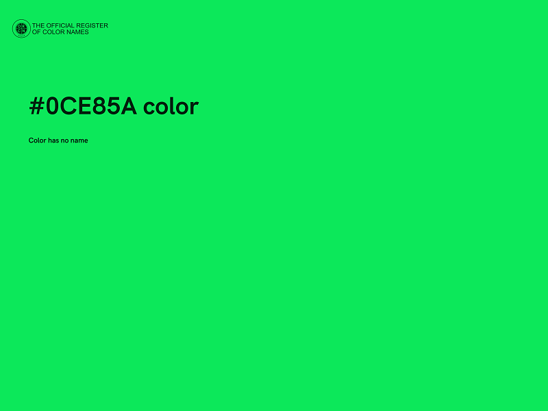 #0CE85A color image