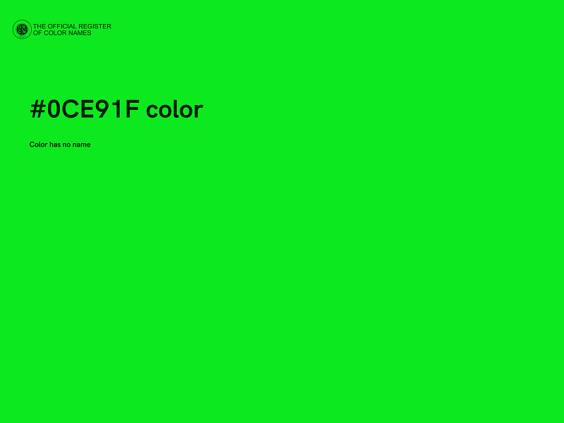 #0CE91F color image