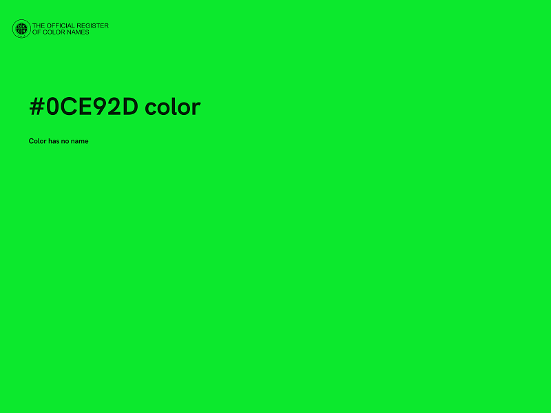 #0CE92D color image