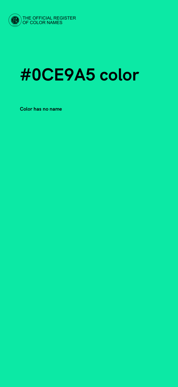 #0CE9A5 color image