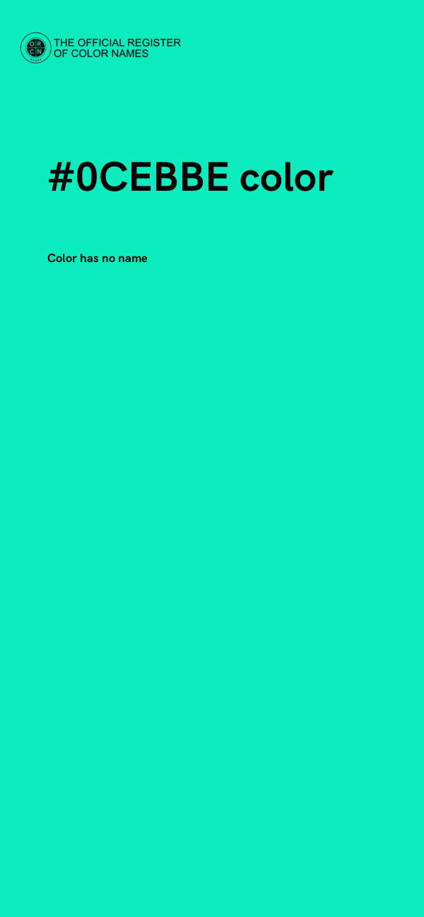 #0CEBBE color image