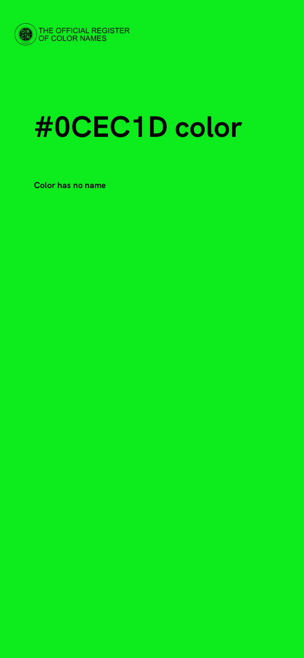#0CEC1D color image