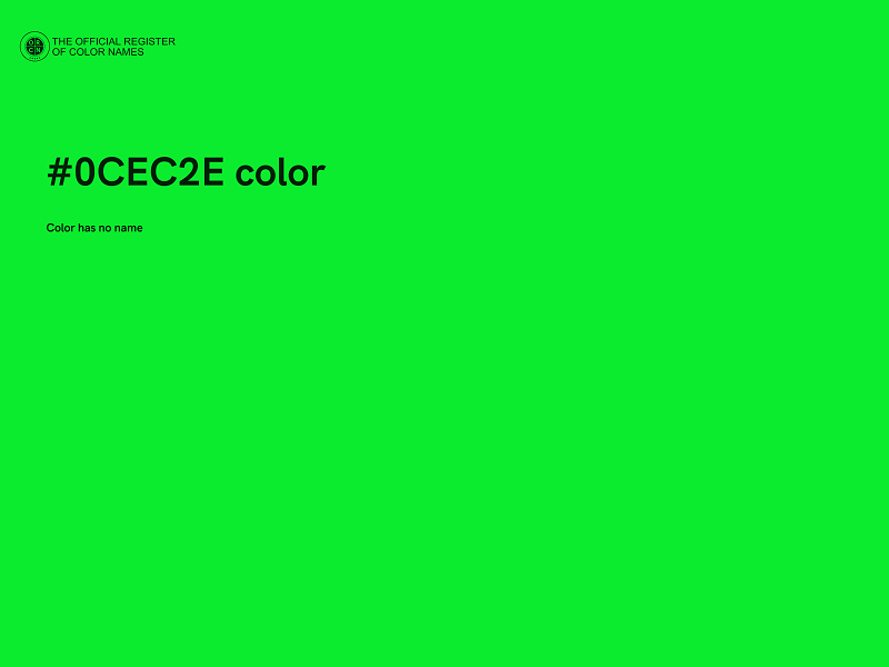 #0CEC2E color image
