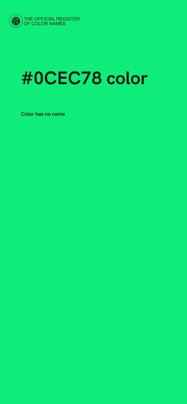 #0CEC78 color image