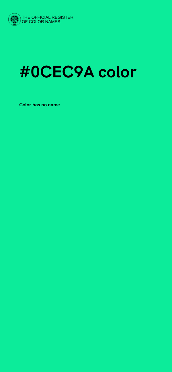 #0CEC9A color image