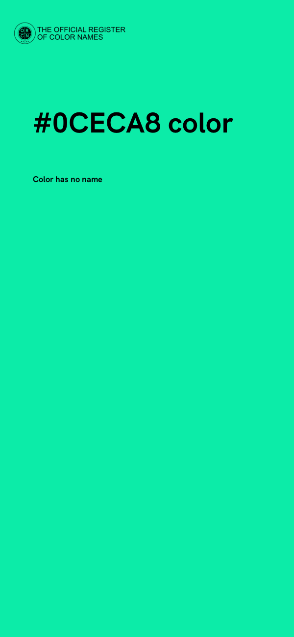 #0CECA8 color image