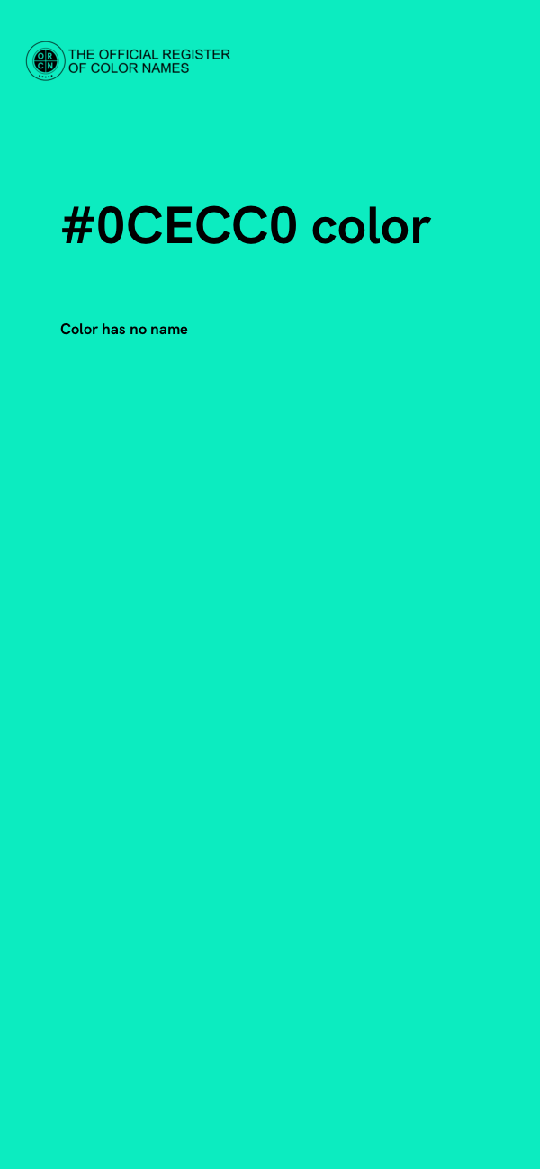 #0CECC0 color image