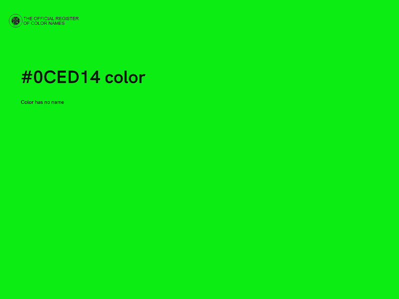 #0CED14 color image