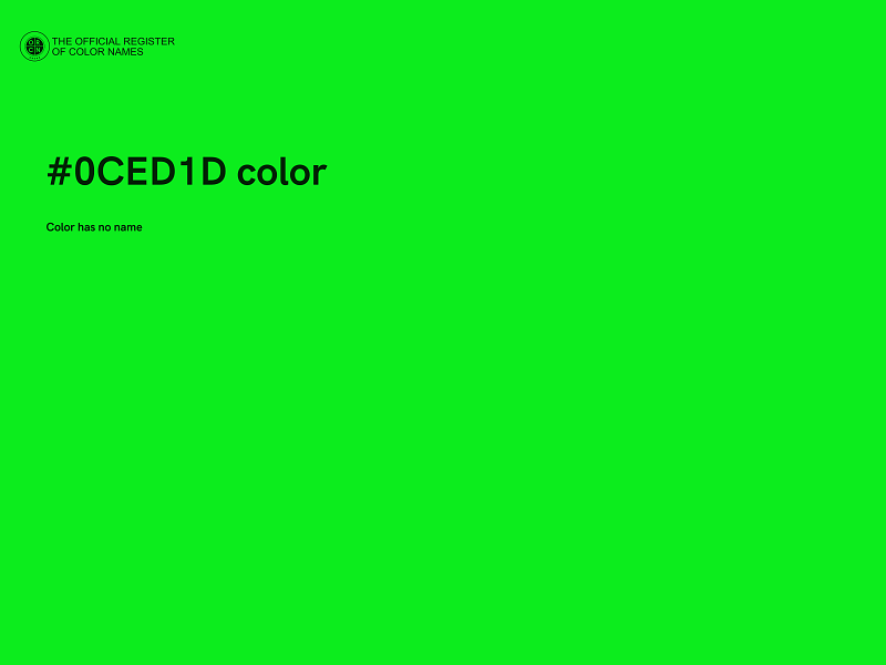 #0CED1D color image