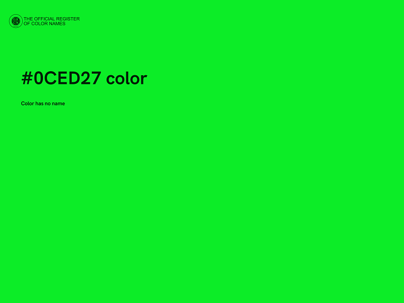 #0CED27 color image