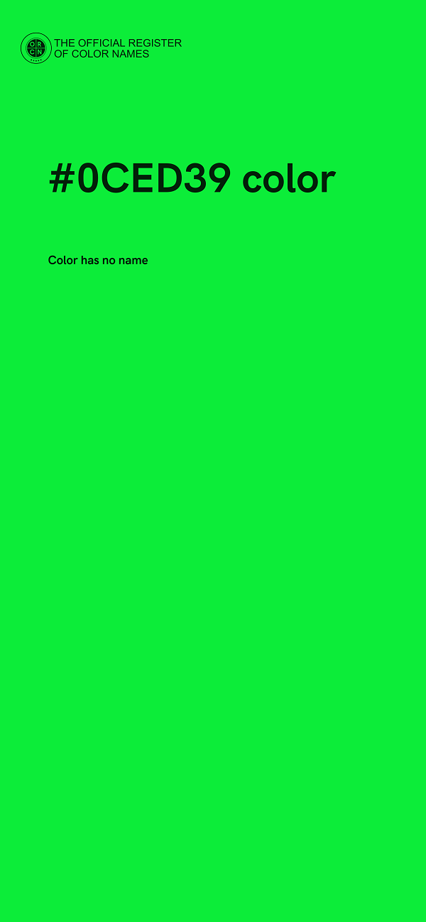 #0CED39 color image