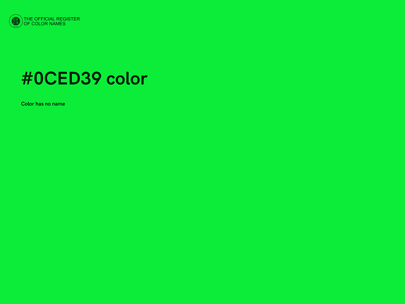 #0CED39 color image