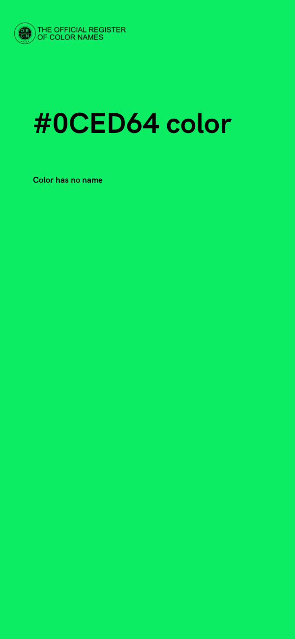 #0CED64 color image