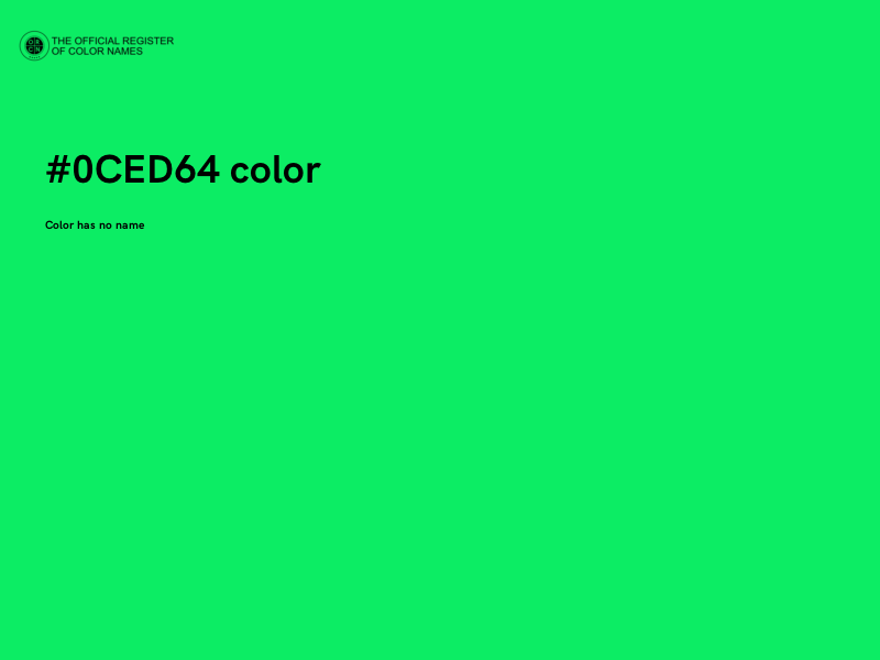 #0CED64 color image