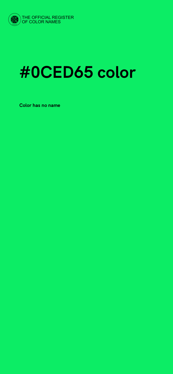 #0CED65 color image