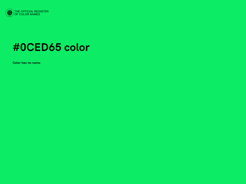 #0CED65 color image