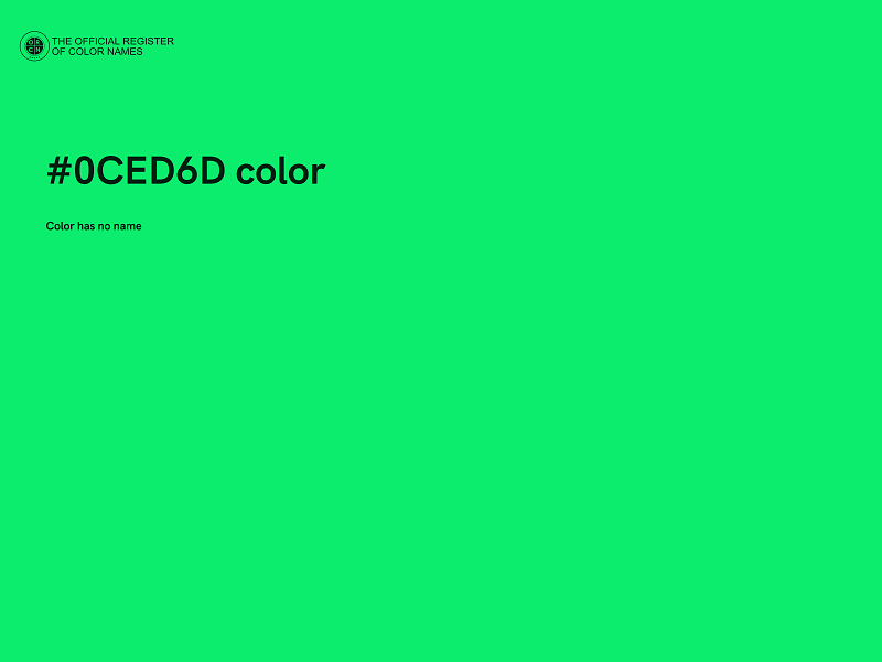 #0CED6D color image