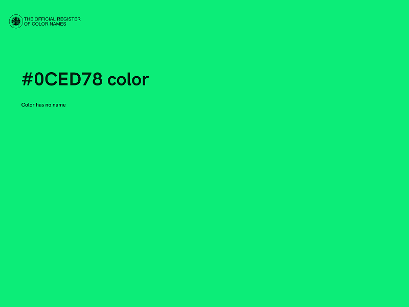 #0CED78 color image