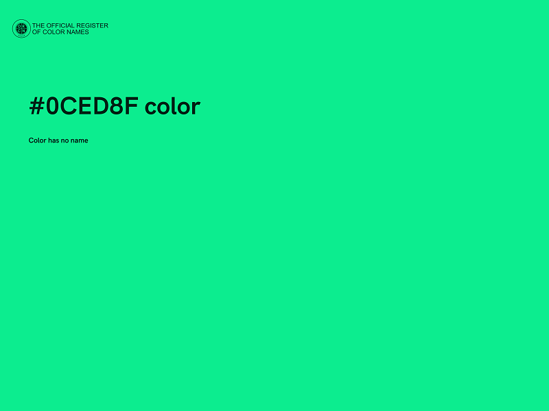 #0CED8F color image