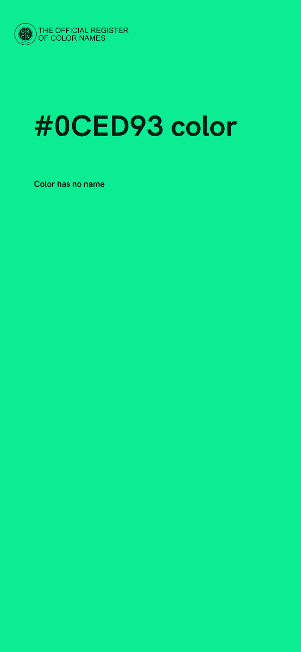 #0CED93 color image