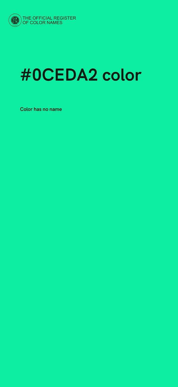 #0CEDA2 color image