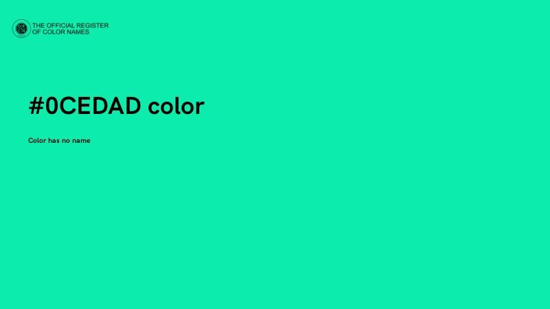 #0CEDAD color image