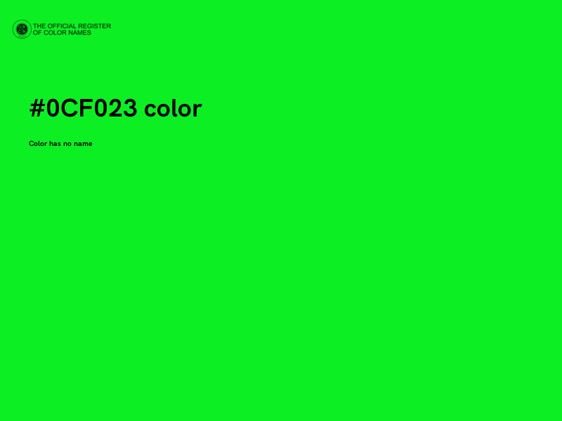 #0CF023 color image