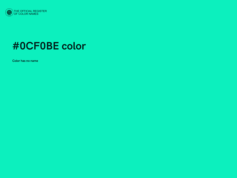 #0CF0BE color image