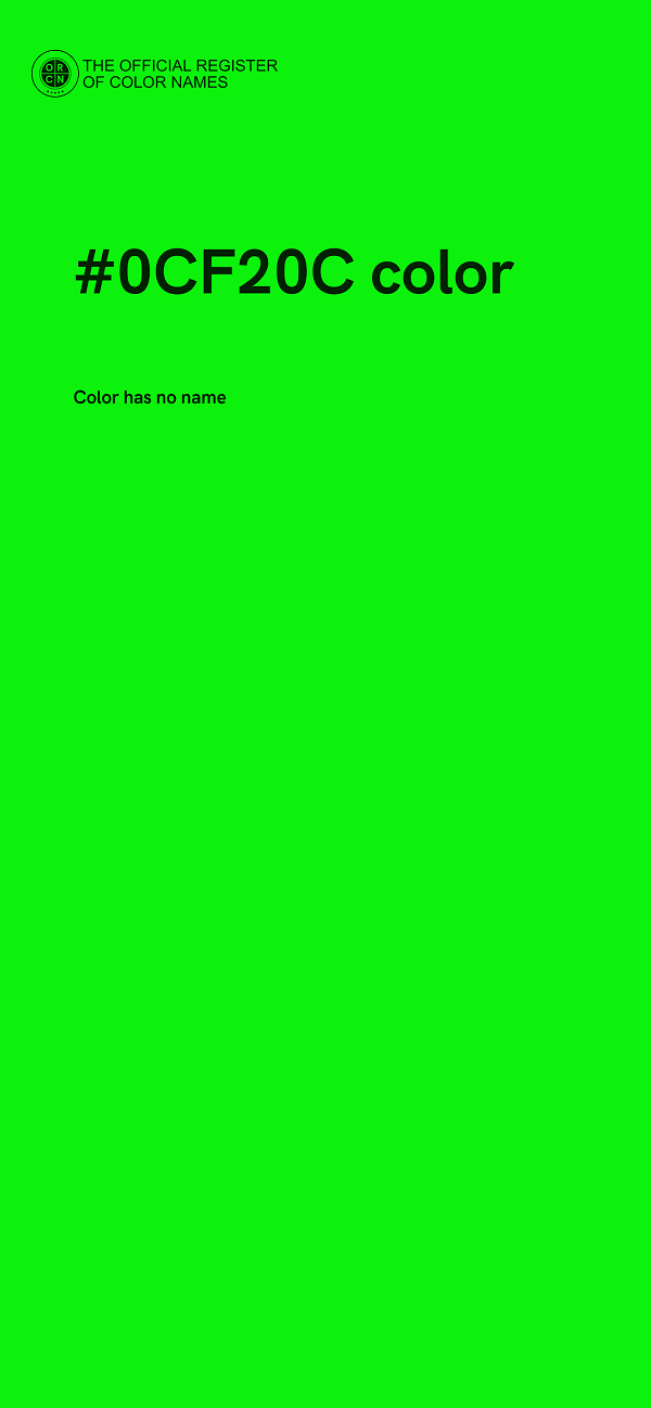 #0CF20C color image