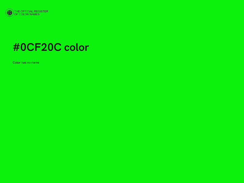#0CF20C color image
