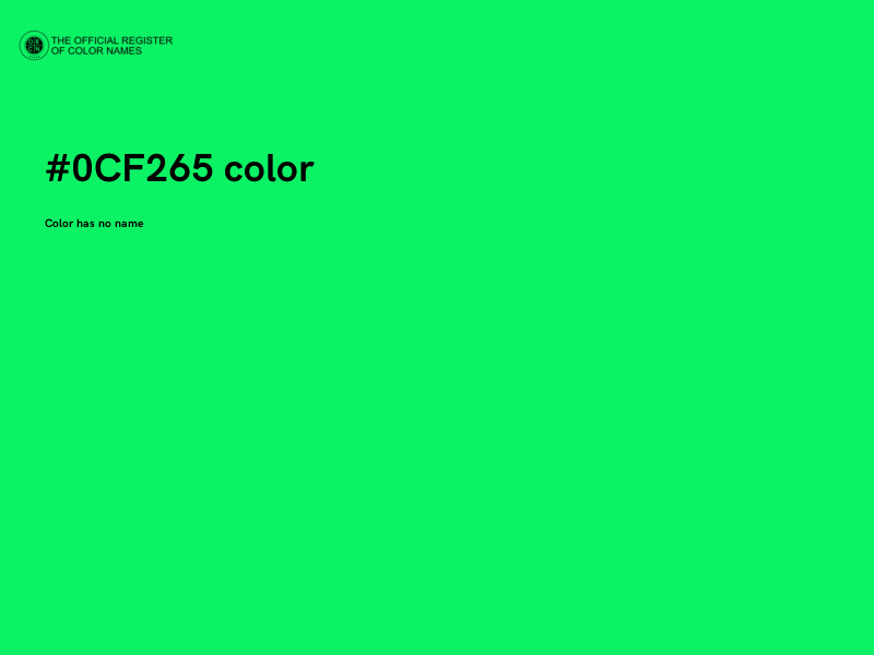 #0CF265 color image