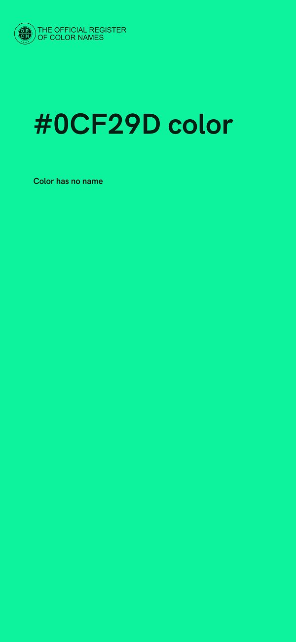 #0CF29D color image