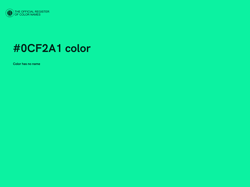 #0CF2A1 color image