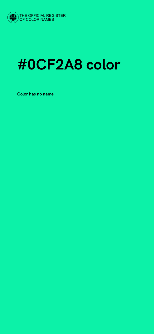 #0CF2A8 color image