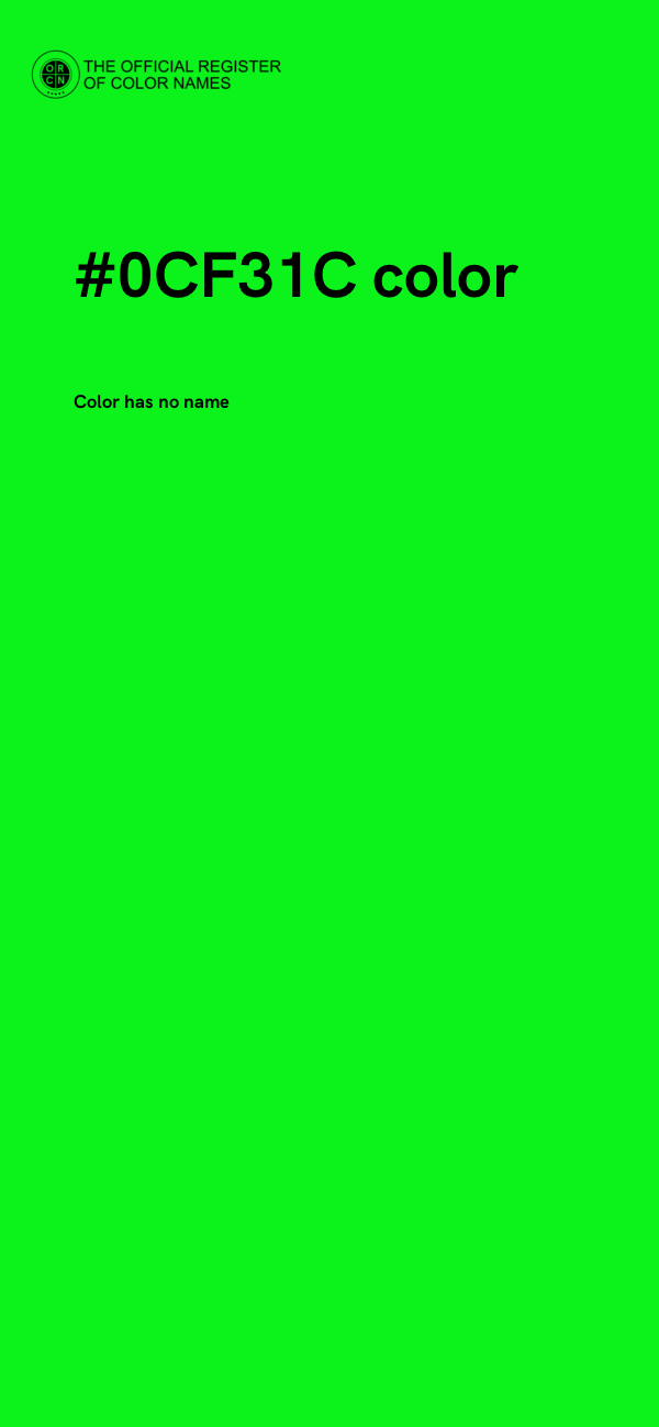 #0CF31C color image