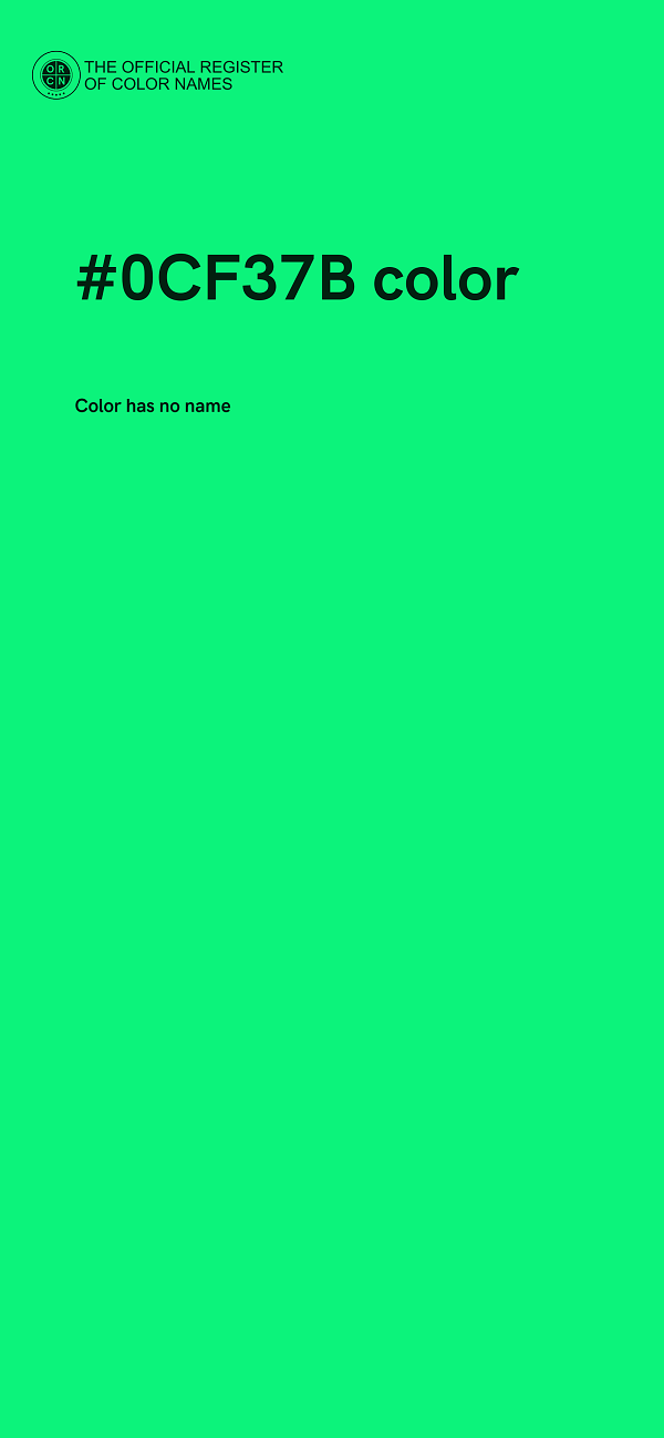 #0CF37B color image