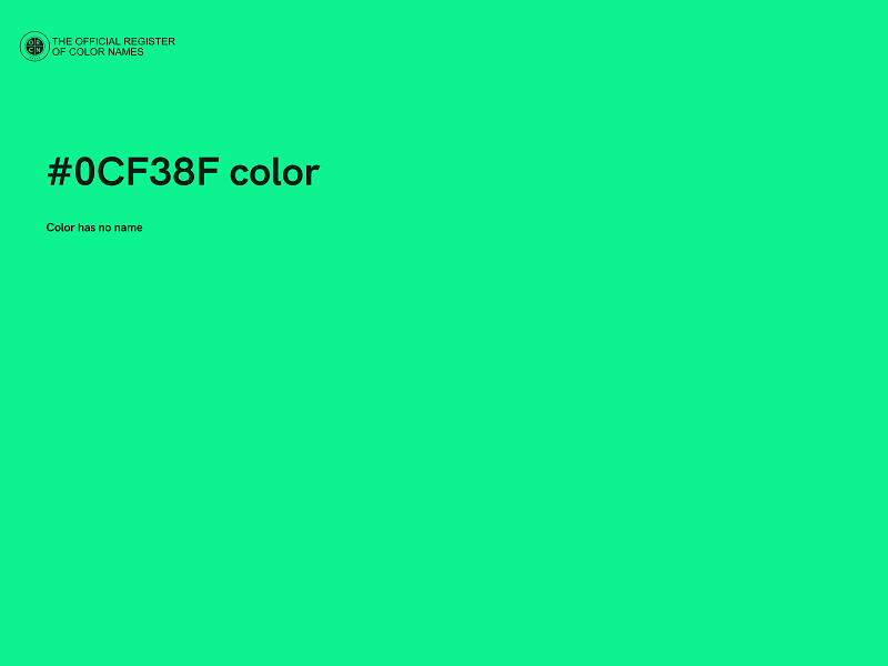 #0CF38F color image