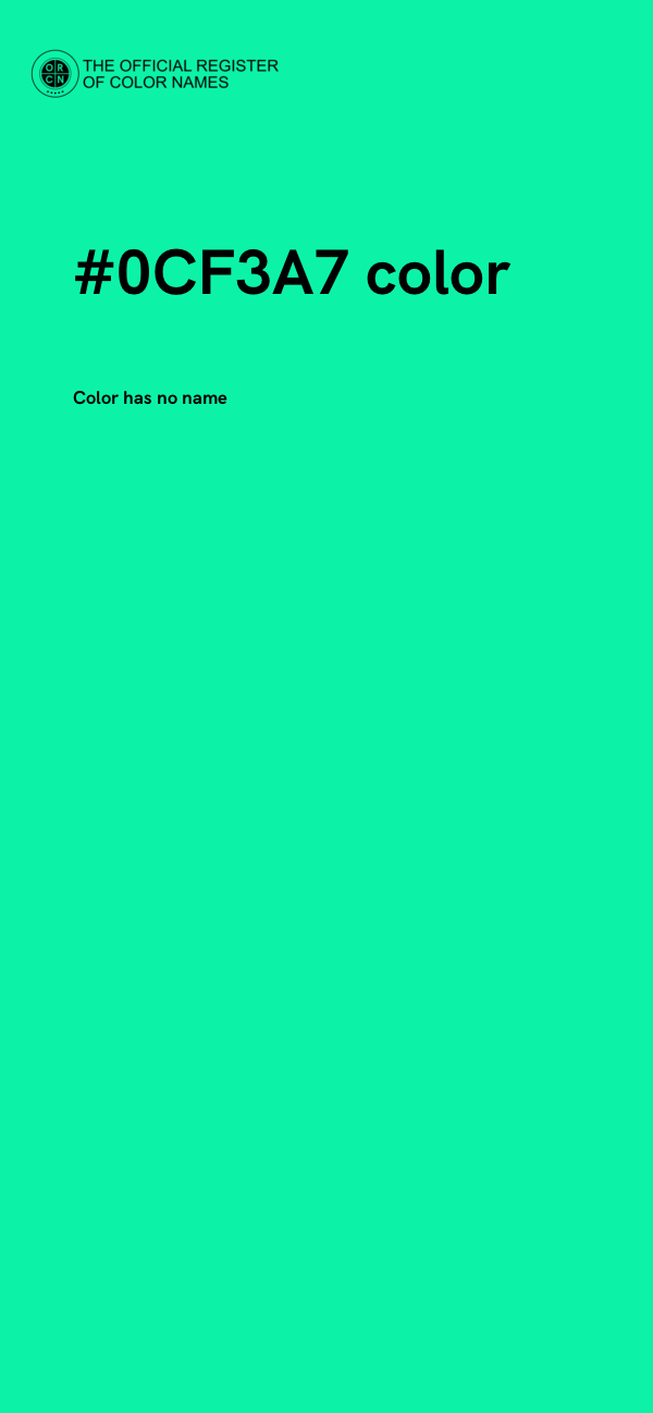 #0CF3A7 color image