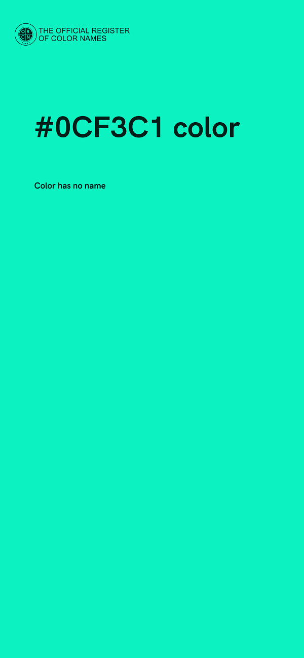 #0CF3C1 color image