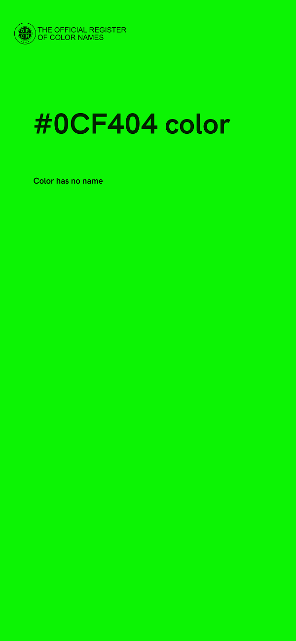 #0CF404 color image