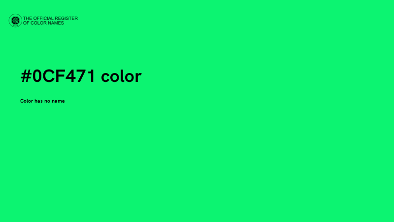 #0CF471 color image