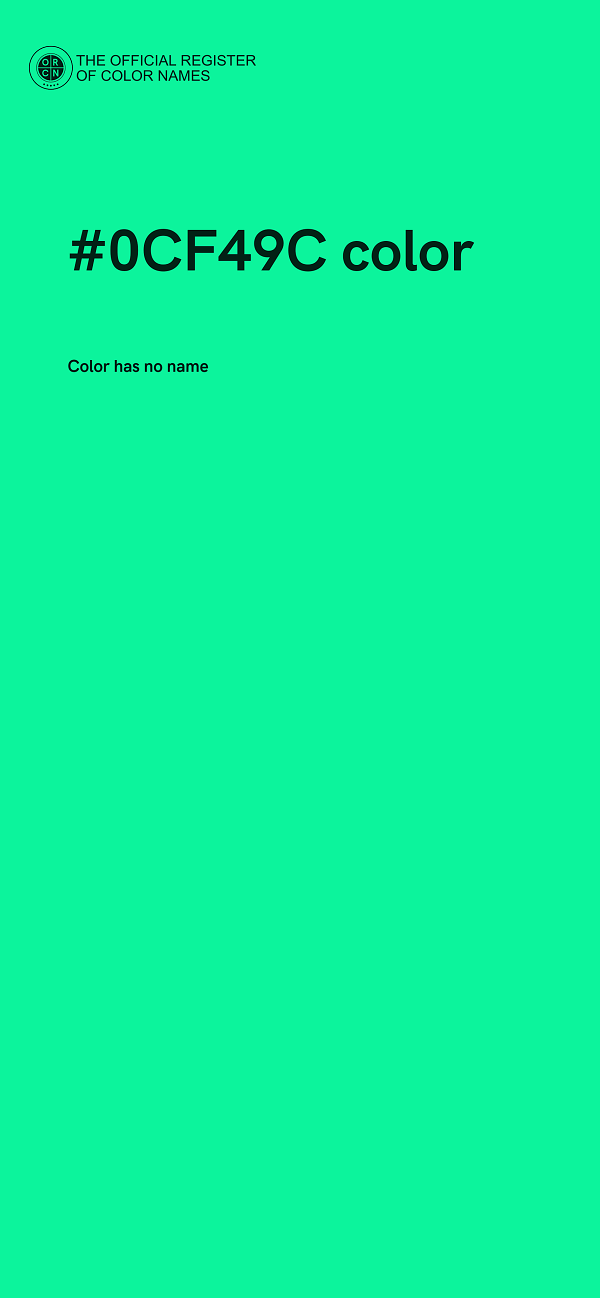 #0CF49C color image